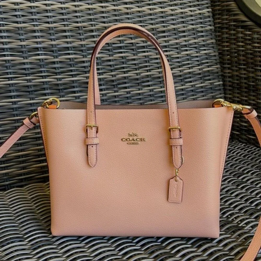 Coach C4084 Mollie Tote 25 Faded Blush - Picture 1 of 12